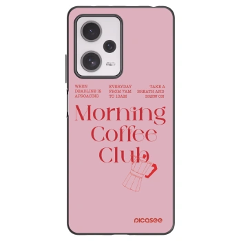 Picasee silikonowe czarne etui na Xiaomi Redmi Note 12 Pro+ 5G - Morning