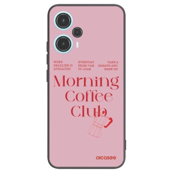 Picasee silikonowe czarne etui na Xiaomi Poco F5 - Morning