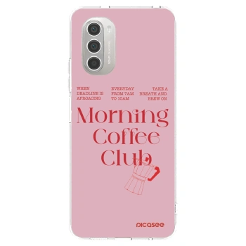Picasee silikonowe przeźroczyste etui na Motorola Moto G51 - Morning