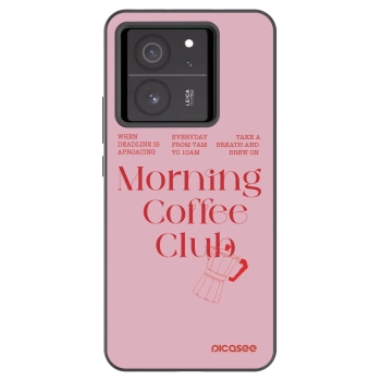 Picasee silikonowe czarne etui na Xiaomi 13T - Morning