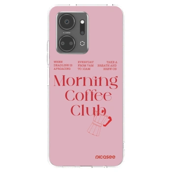 Picasee silikonowe przeźroczyste etui na Honor X7a - Morning