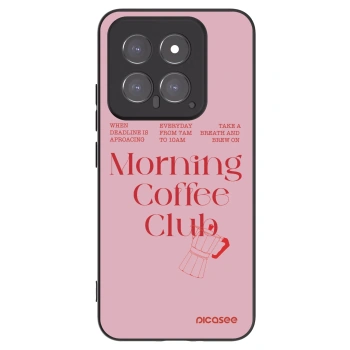 Picasee silikonowe czarne etui na Xiaomi 14 - Morning