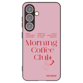 Picasee silikonowe czarne etui na Samsung Galaxy S24 S921B 5G - Morning