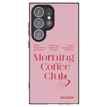 Picasee silikonowe czarne etui na Samsung Galaxy S24 Ultra S928B 5G - Morning