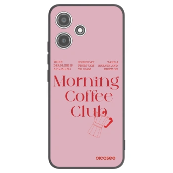 Picasee silikonowe czarne etui na Xiaomi Redmi 12 5G - Morning