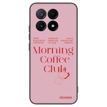 Picasee silikonowe czarne etui na Xiaomi Poco X6 Pro - Morning