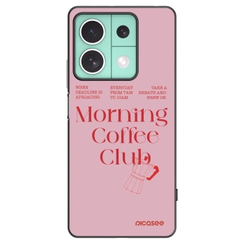 Picasee silikonowe czarne etui na Xiaomi Redmi Note 13 5G - Morning