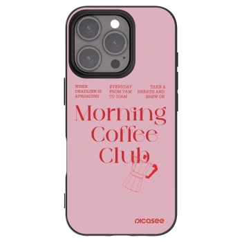 Picasee silikonowe czarne etui na Apple iPhone 16 Pro - Morning
