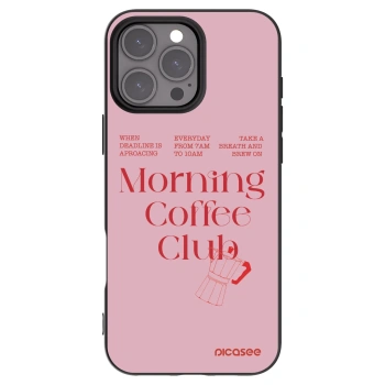 Picasee silikonowe czarne etui na Apple iPhone 16 Pro Max - Morning