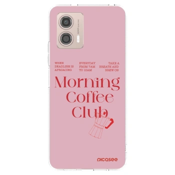Picasee silikonowe przeźroczyste etui na Motorola Moto G53 5G - Morning