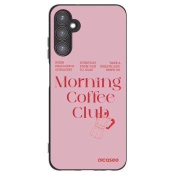 Picasee silikonowe czarne etui na Samsung Galaxy A05s A057G - Morning