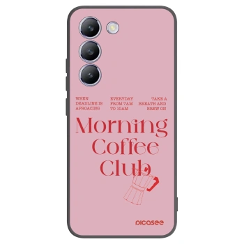 Picasee silikonowe czarne etui na Vivo V40 SE 5G - Morning