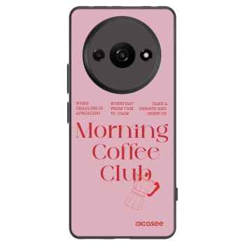Picasee silikonowe czarne etui na Xiaomi Redmi A3 - Morning