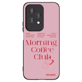 Picasee silikonowe czarne etui na Honor 200 Lite - Morning