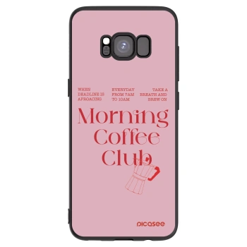 Picasee silikonowe czarne etui na Samsung Galaxy S8 G950F - Morning