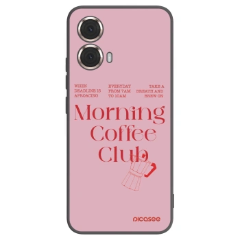Picasee silikonowe czarne etui na Motorola Moto G85 - Morning