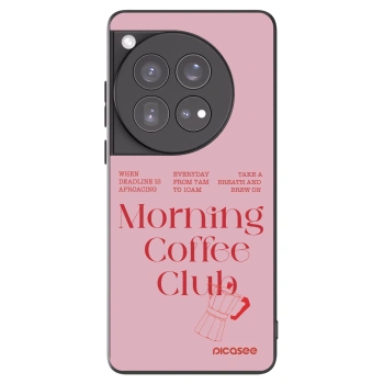 Picasee silikonowe czarne etui na OnePlus 12 5G - Morning
