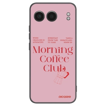 Picasee silikonowe czarne etui na OnePlus Nord 4 - Morning
