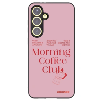 Picasee silikonowe czarne etui na Samsung Galaxy S24 FE S721B - Morning