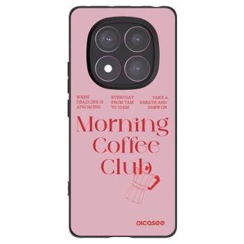 Picasee silikonowe czarne etui na Xiaomi Redmi Note 14 Pro 4G - Morning