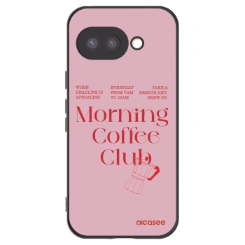 Picasee silikonowe czarne etui na Google Pixel 9a - Morning