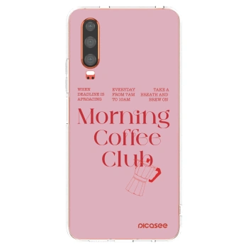 Picasee silikonowe przeźroczyste etui na Huawei P30 - Morning