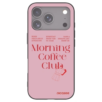 Picasee silikonowe czarne etui na Apple iPhone 17 Pro - Morning