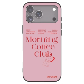 Picasee silikonowe czarne etui na Apple iPhone 17 Pro Max - Morning