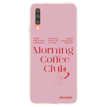 Picasee silikonowe przeźroczyste etui na Samsung Galaxy A70 A705F - Morning