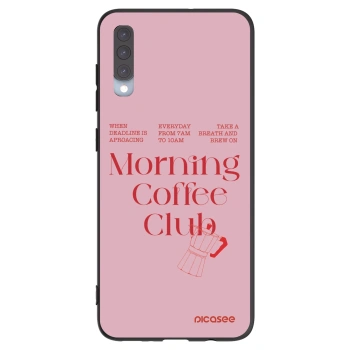 Picasee silikonowe czarne etui na Samsung Galaxy A70 A705F - Morning
