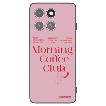 Picasee silikonowe czarne etui na Motorola Edge 60 Pro - Morning