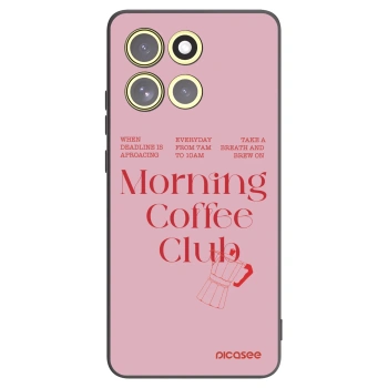 Picasee silikonowe czarne etui na Motorola Moto G86 5G - Morning