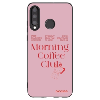 Picasee silikonowe czarne etui na Huawei P30 Lite - Morning