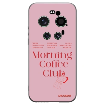 Picasee silikonowe czarne etui na Xiaomi 17 Ultra - Morning