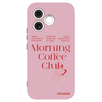 Picasee silikonowe czarne etui na Honor 600 Lite - Morning