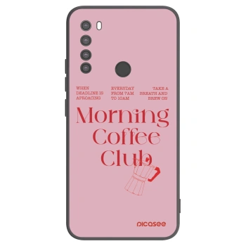 Picasee silikonowe czarne etui na Xiaomi Redmi Note 8 - Morning