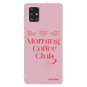 Picasee silikonowe przeźroczyste etui na Samsung Galaxy A71 A715F - Morning