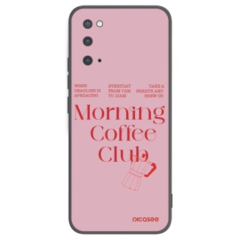 Picasee silikonowe czarne etui na Samsung Galaxy S20 G980F - Morning