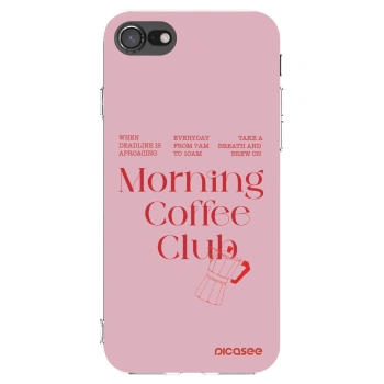 Picasee silikonowe przeźroczyste etui na Apple iPhone SE 2020 - Morning