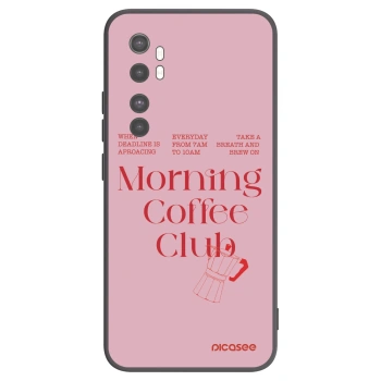 Picasee silikonowe czarne etui na Xiaomi Mi Note 10 Lite - Morning