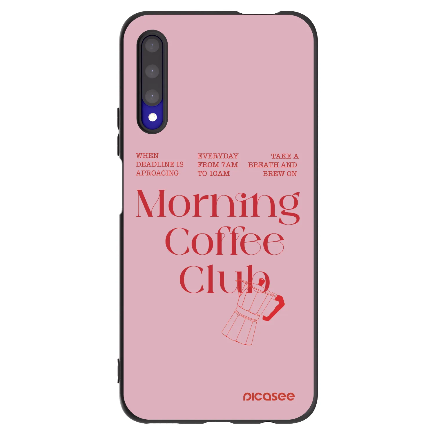 Picasee silikonowe czarne etui na Honor 9X Pro - Morning