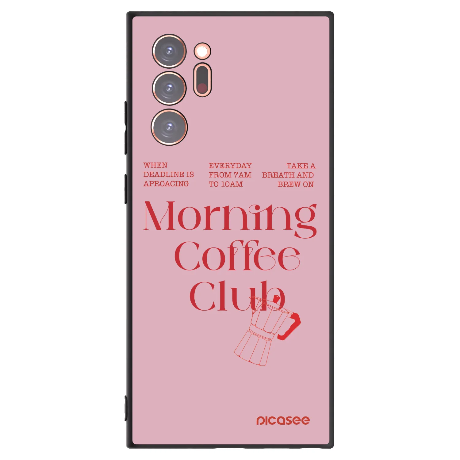 Picasee silikonowe czarne etui na Samsung Galaxy Note 20 Ultra - Morning
