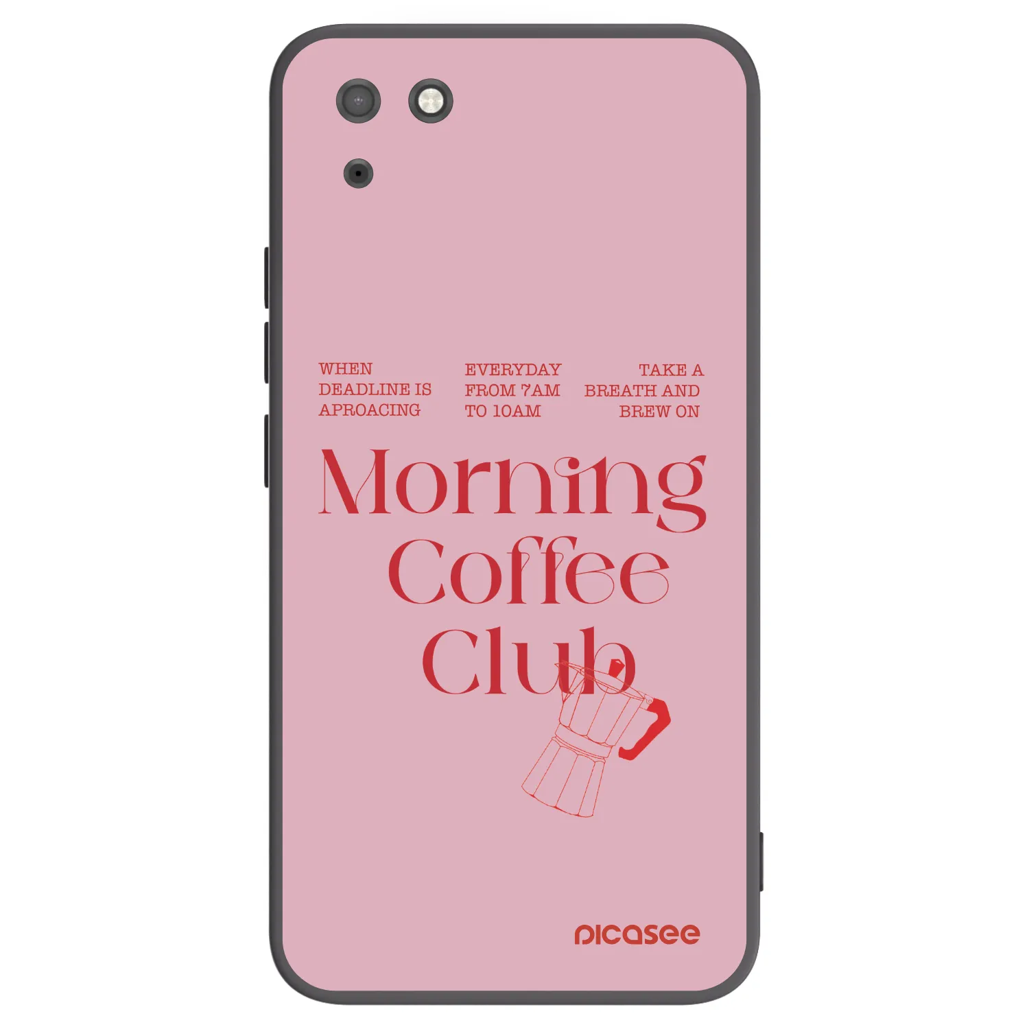 Picasee silikonowe czarne etui na Huawei Y5P - Morning