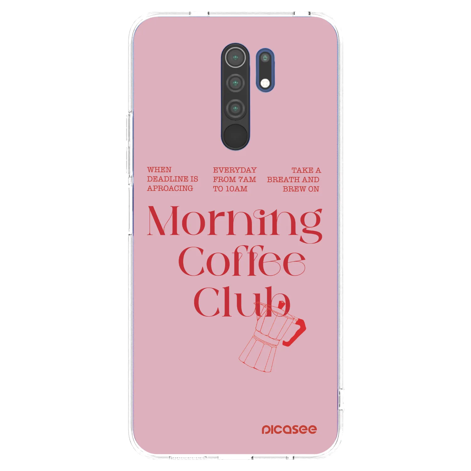Picasee silikonowe przeźroczyste etui na Xiaomi Redmi 9 - Morning