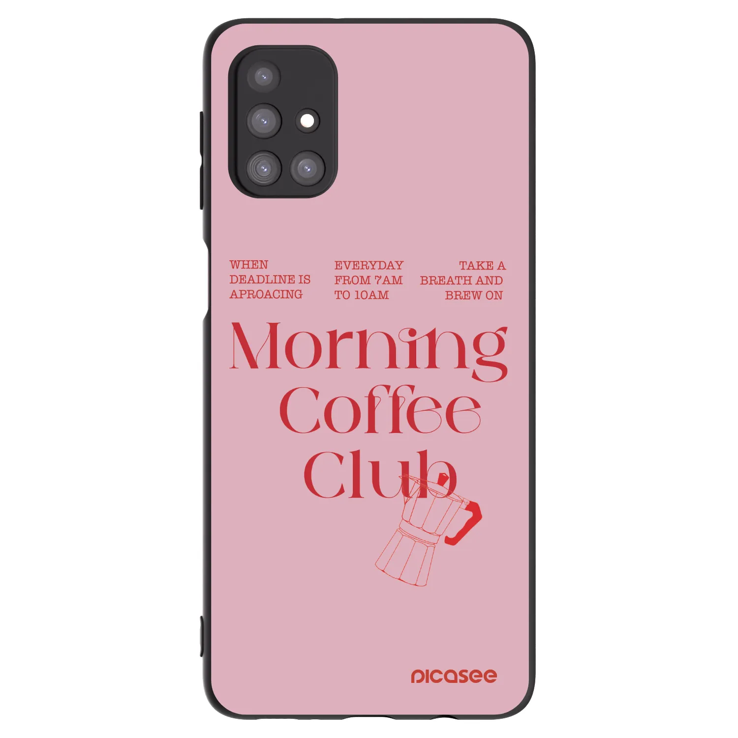 Picasee silikonowe czarne etui na Samsung Galaxy M31s - Morning