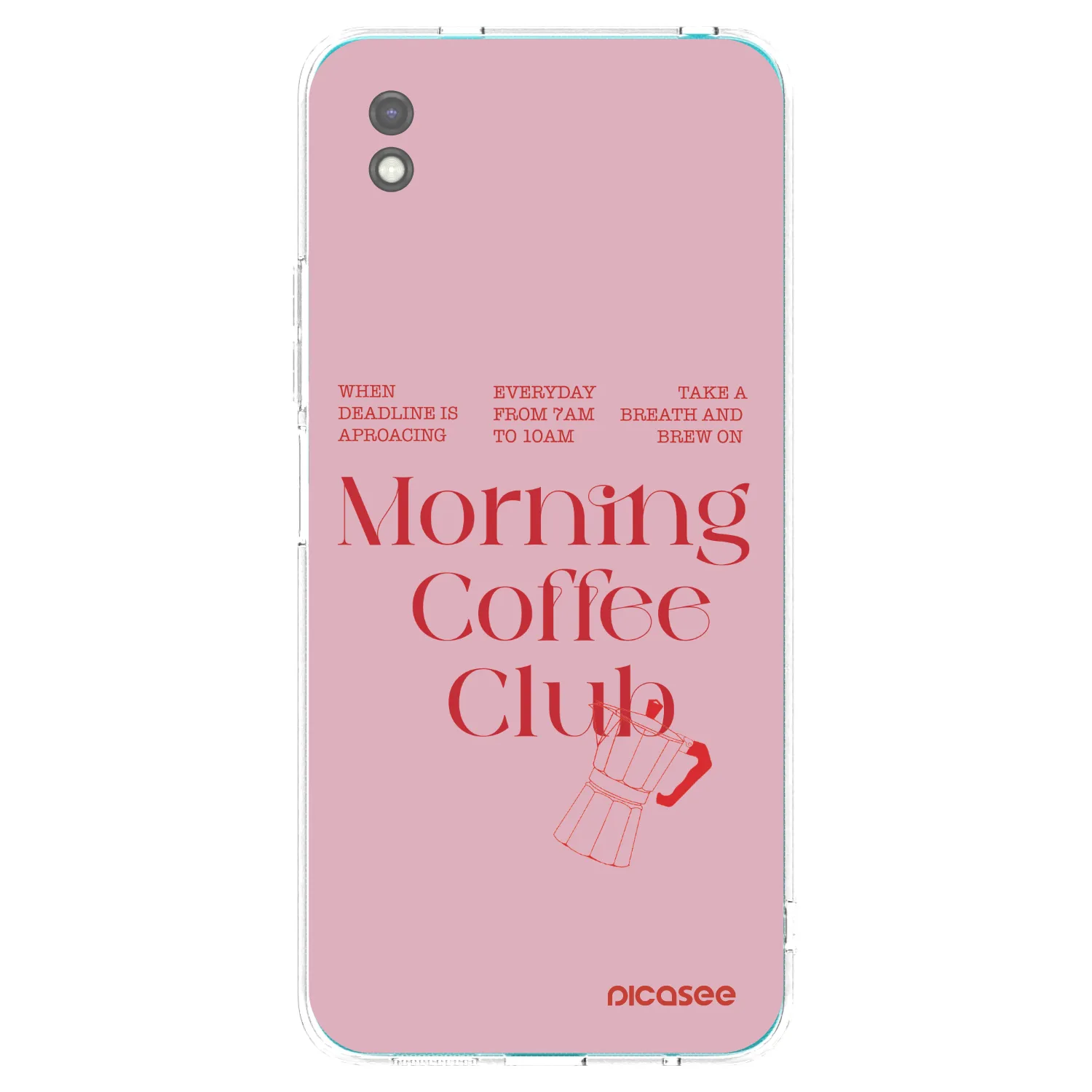 Picasee silikonowe czarne etui na Xiaomi Redmi 9A - Morning