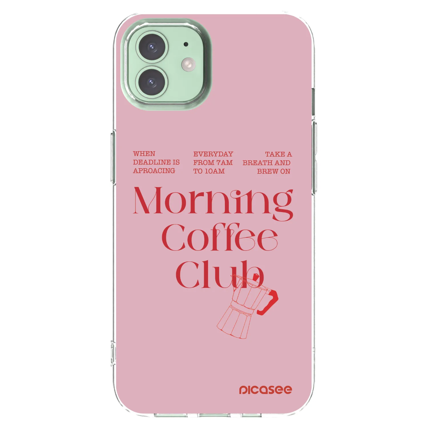 Picasee silikonowe przeźroczyste etui na Apple iPhone 12 - Morning
