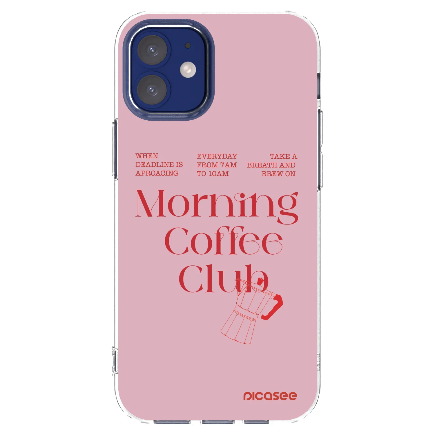 Picasee silikonowe przeźroczyste etui na Apple iPhone 12 mini - Morning