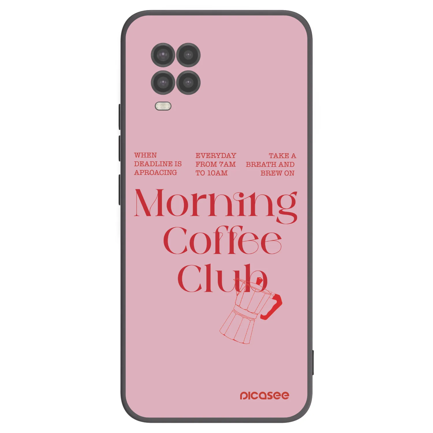 Picasee silikonowe czarne etui na Xiaomi Mi 10 Lite - Morning