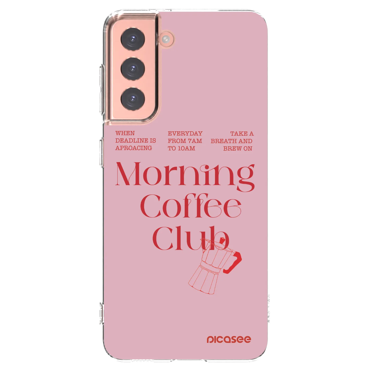 Picasee silikonowe przeźroczyste etui na Samsung Galaxy S21 5G G991B - Morning